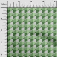 Onuone pamučne kambričke zelene tkanine Geometrijske opseg opskrbe Ispisuje šivanje tkanine sa dvorištem