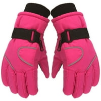 Dječja skijaška za biciklizam planinaring tople vodootporne zimske rukavice ružičaste
