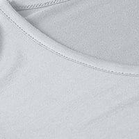 Joau ženski majica kratkih rukava Comfy šareni osnovni okrugli otvor za zatvaranje labavi raspoloživi