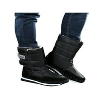 Gomelly ženske čizme za snijeg, tople čizme otporne na vodu, neklizne vanjske zimske cipele crne 10