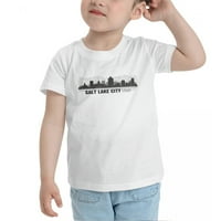 Salt Lake City Utah Silhouette Slatka majica mališa za dječake
