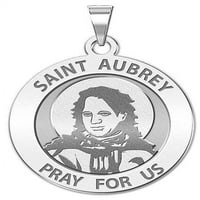 Saint Aubrey Vjerska medalja Veličina dimeta, sterling srebrna