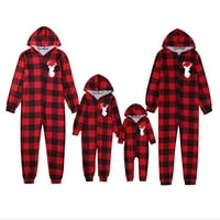 Obiteljska porodica Podudaranje pidžamas Božićne jammike Odeća kapuljača karibrane skakačice za spavanje