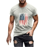 Muški 4. jul Proslava neovisnost SAD-u Dan majica Ispis Pulover Fitness Sport Majica Crew Neck Short
