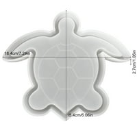 Coaster silikonski kalup kreativni kalup u obliku kornjače u obliku korteskog kalupa