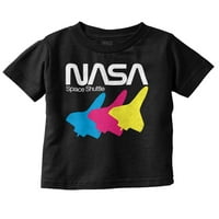 Retro Nasa Worm logo Spasionica Toddler Boy Girl majica Dojenčad Toddler Brisco Brands 5t