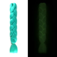 Yinguo Svjetlosna svjetska pletenica Big pletena perizna perika visoka temperatura fluorescentna pletenica