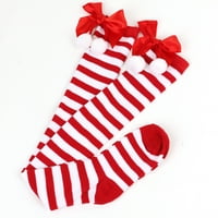 Čišćenje Žene duge prugaste čarape preko koljena visoke čarape Halloween Božićne čarape za žene za žene