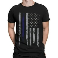 Hanas ljetne majice za muškarce, američka zastava Štampanje okrugli vrat kratki rukav muški trend ležerne