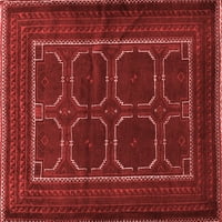 Ahgly Company Zatvoreni kvadrat Perzijski Crveni tradicionalni prostirci područja, 3 'kvadrat