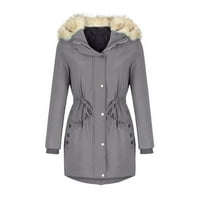 Apfuyy ženski zimski kaput - topli patentni patentni pamučni jakni od pamuka na vrhu