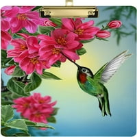 Hummingbird cvijeće odsječno odsječno odbojnu ploču za oblici drveta i povucite za standardno pismo