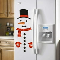 Božićni PVC slatki snjegović hladnjak naljepnica festival domaćin DIY Wall naljepnica Odvojivi mirisi