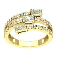 Araiya 10k žuti zlatni dijamantni prsten, veličina 6