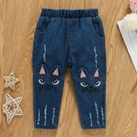 Outfit Aaiyomet Girls 'dječake Jesenski patchwork pamučne duge rukave duge hlače vrhovi Hoodie Jeans