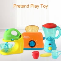 Imaginativni pretvarati se igrati kuhinjski igrački set sokovnik, stroj za kruh i jaja - stimulira maštu