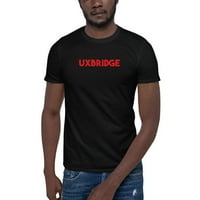 Crvena uxbridge kratko rukav pamučna majica s nedefiniranim poklonima
