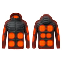 Wyongtao Grijana jakna, lagane jakne za grijanje Područja zimski kaput za muškarce i žene, crni XL