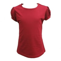 Wenchoice Red Plain Plain Majica kratkih rukava Djevojka XL