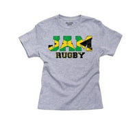 Jamica Rugby - Olimpijske igre - Rio - Pamučna majica za zastavu Djevojke Siva majica