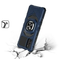 Slučaj telefona za Nokia C300, prsten Kickstand hibridni poklopac kućišta + kaljeno staklo
