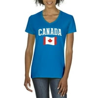 Normalno je dosadno - Ženska majica s kratkim rukavima V-izrez, do žena veličine 3xl - Kanada