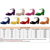 Fangasis ženske nepusnice cipele Formalne lagane blok platforme sandala modna gležnjače nagnutim sandalama