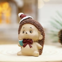 Božićni mali snjegović igračka božićna smola snjegović mikroskopski ukras poklon ježev snjegović slon