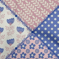 Onuone pamučna kambrska srednja plava tkanina cvjetara DIY odjeća za preciziranje tkanine tiskane tkanine