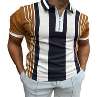 Cindysus muns polo majica kratki rukav T košulje rever izrez Tee Golf Pulover Patchwork majica L- 3XL