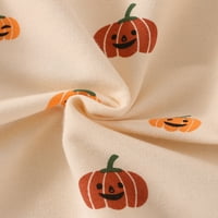 Halloween Baby Girl Boy odjeća Pumpkin Romper Duks Onesie dugi rukav Bodysuit Top Jesen Zimska odjeća