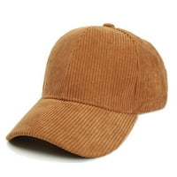 Fdelink muške ženske neutralne ljetne čvrste bejzbol kape corduroy šešir vizir muški šešir