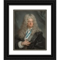 Joseph Vivien Crna Ornate Wood Framed Double Matted Museum Art Print Naslijed: Portret čovjeka