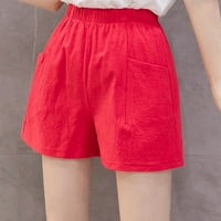 Yubatuo kratke hlače za žene visoke struk labave ležerne tanke široke lanene kratke hlače ženske kratke