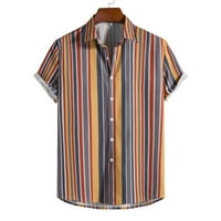 Muška košulja Muška proljetna ljetna majica Casual Striped Print Revel Beach kratki rukav Vanjski majica