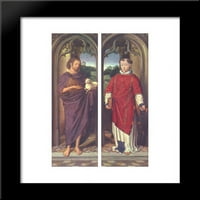 John The Baptist i St. Lawrence uramljeni umjetnički print Memling, Hans