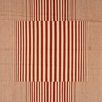Ahgly Company u zatvorenom pravokutniku Savremeni crveni apstraktni prostirci područja, 7 '10'