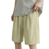 Ljetni muškarci Modne sportske casual pantalone elastične struk ravno noga labave kratke hlače na plažima