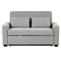 Ugodan krevet za spavanje od 65,7 - stilski sivi izvlačenje kauč za kauč na razvlačenje - podesivi naslon