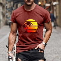 Muška majica Clearence Plus Veličina Casual Okrugli vrat 3D digitalni ispis Pulover fitness sportske