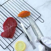 Clip Precision Serrirane kuhinjske pincete Ekstra dugih nehrđajućih čelika za kuhanje popravke morskih