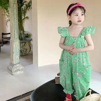 Baby Girl Odjeća bez rukava popularna cvjetna ploča Dizajn za ispis ROMPER kombinezon slatka djevojačka