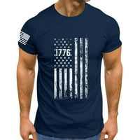 Američke zastave Košulje za vježbanje za muškarce Print Leisure Sports Sports Udobne prozračne kratke