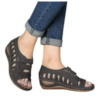 CAICJ WOMENS Sandale sandale za žene elastične sandale, sandale za ravne tange s vlažnim kanalima sa