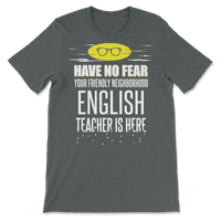 Engleski učitelj superheroj košulja - nemate straha