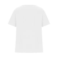Slatke predimenzionirane majice za žene kratkih rukava Bluze Regularne fit T majice Pulover TESE TEES