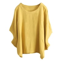 Ženski okrugli vrat kratki rukav majica za lutke Top majica sa solnom bojom