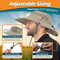 Geartop Wide Wided Sunčani šešir za muškarce i žene - muške kašike kape sa UV zaštitom za planinarenje.