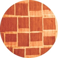 Ahgly Company u zatvorenom okruglom apstraktnoj narančastim suvremenim prostirkama, 6 '