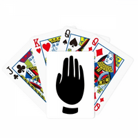 Gesture Black Outline uzorak poker igrati čarobnu karticu zabavne ploče